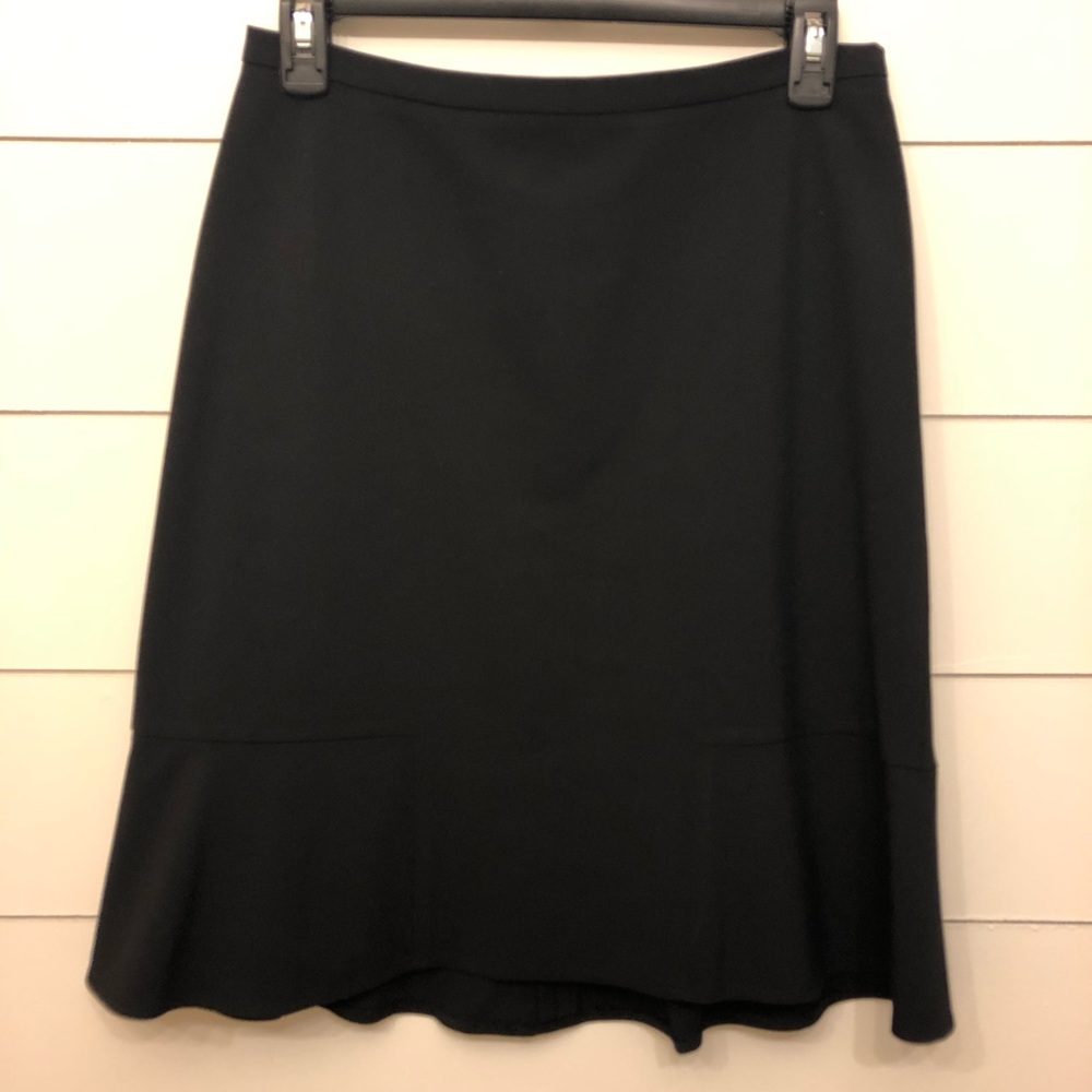 Black The Limited flared hem pencil skirt